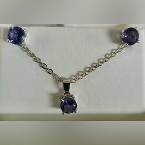EFFY Purple Necklace & Earring Set
